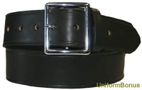 1 3/4" Black Leather Premium 5-Year Postal Belt