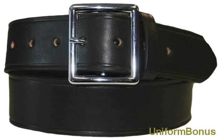 1 3/4" Black Leather Premium 5-Year Postal Belt
