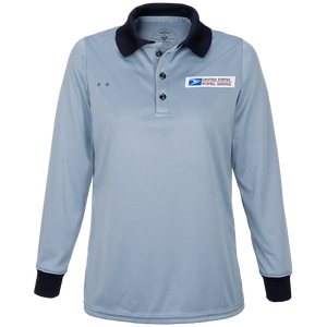 Women's Retail Clerk Long Sleeve Polo Shirt 100% Polyester NEW