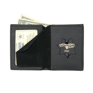 175 – Soft Book Style Badge Wallet with Horizontal Card Slots