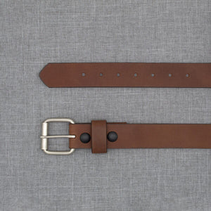 1.5″ Smooth No Line Casual Belt with Traditional Tip and Snap Off Buckle