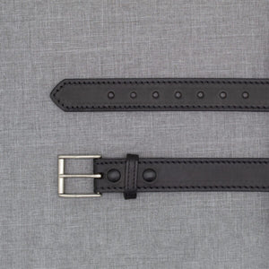 18581/18582 – 1.5″ Full Grain Bridle Leather Casual Belt with Stitched Edge