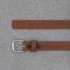 206 – 1.5″ Triple Faux Stitched Casual Belt with Domed Tip, Smooth Wide Loop and Snap Off Harness Buckle