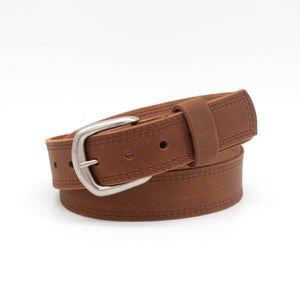 222 – 1.5″ Double Stitched Edge Casual Belt with Domed Tip, Smooth Wide Loop and Snap Off Harness Buckle