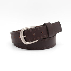 222 – 1.5″ Double Stitched Edge Casual Belt with Domed Tip, Smooth Wide Loop and Snap Off Harness Buckle