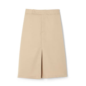 Below The Knee Kick Pleat Skirt