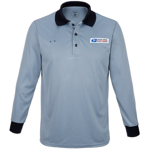 Men's Retail Clerk Long Sleeve Polo Shirt 100% Polyester NEW