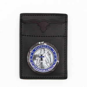 10ID – Boston Leather Bifold Front Pocket Minimalist Wallet with ID Window