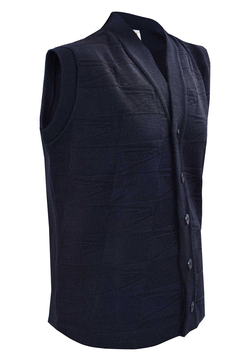 UNISEX Postal eagle jacquard knit and 5-button front. Rib cuff for shape retention, hemmed bottom.