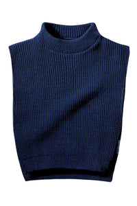 UNISEX Postal mock turtle neck dickie. Rib stitch, made for comfort and cold weather coverage in our exclusive 100% A+ low-pil acryllic. Machine washable, easy care, easy wear.