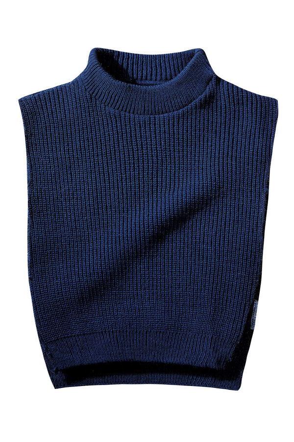 UNISEX Postal mock turtle neck dickie. Rib stitch, made for comfort and cold weather coverage in our exclusive 100% A+ low-pil acryllic. Machine washable, easy care, easy wear.