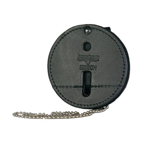 5889CH – 3.75″ Round Badge Holder with Chain and Clip Attachment