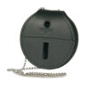 5889DX – Deluxe 3.75″ Round Badge Holder with Chain and Clip Attachment