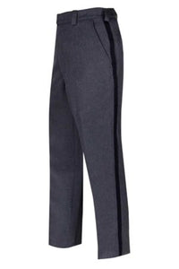 Men's Postal Letter Carrier light weight pant, plain front, belt loop with hook and eye waist band opening, quarter top pockets, postal ribbon on out seams of legs, open bottom to hem to needed inseam. 100% Polyester machine washable easy care, easy wear