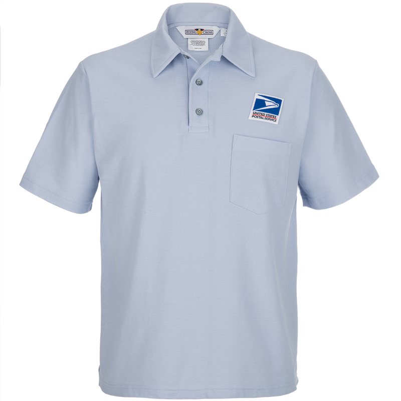 Flying Cross Men's Letter Carrier Knit Postal Polo Shirts
