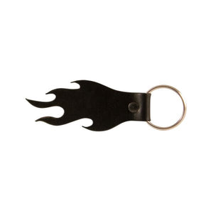 9106 – Leather Flame Zipper Pull, Key Fob