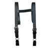 9179 – Leather Firefighter H-back Suspenders for High Back Turnout Gear with Loop Attachment