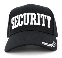 BLACK AND NAVY CAPS WITH ID ON FRONT, RIM AND BACK