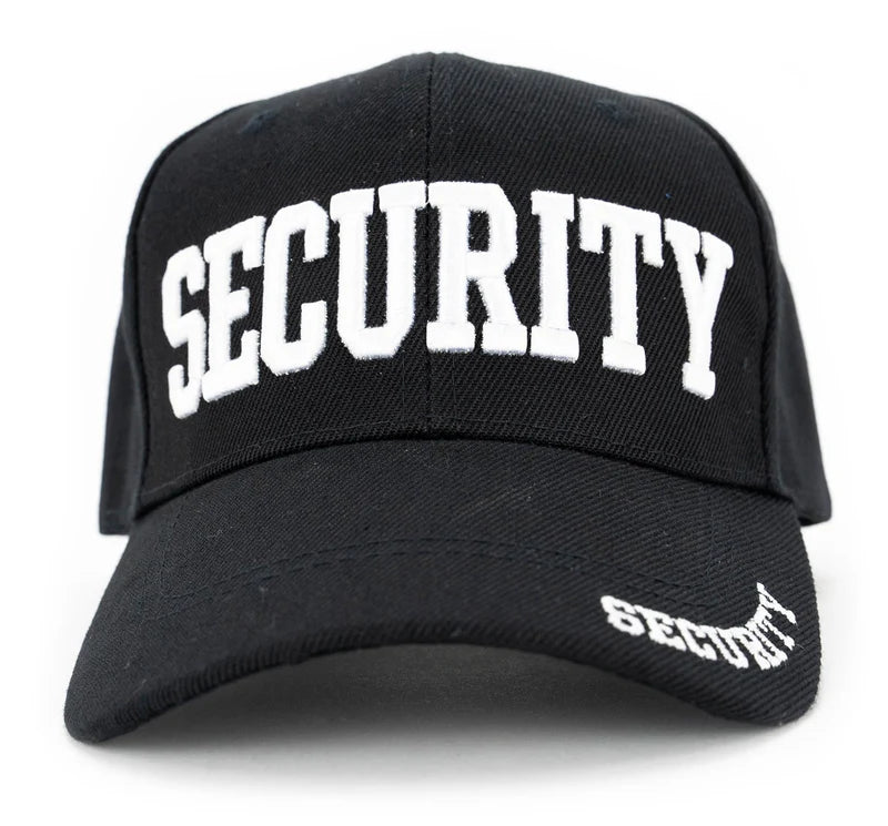 BLACK AND NAVY CAPS WITH ID ON FRONT, RIM AND BACK