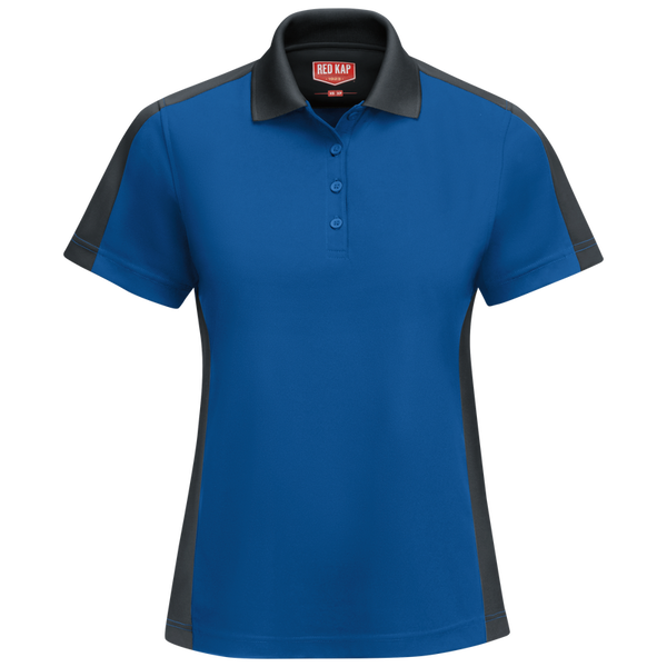 HOTEL WOMEN'S TWO TONE PROFORMANCE KNIT POLO SHIRT