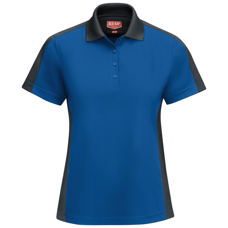 HOTEL WOMEN'S TWO TONE PROFORMANCE KNIT POLO SHIRT