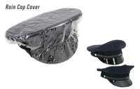 POLICE CAP RAIN COVER - CLEAR WITH VISOR