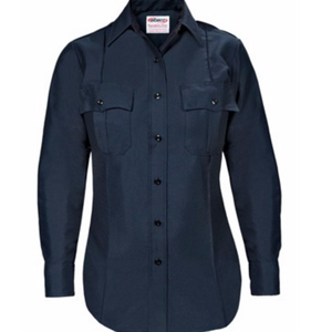 Women’s Paragon Plus Poplin Long Sleeve Shirt with Postal Police Emblem - Postal Police
