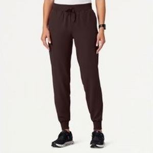 JU Slim Knit-Waist Scrub Jogger