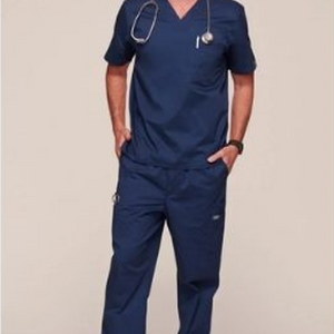 CH Men’s Scrub Set: V-Neck Top & Utility Pant