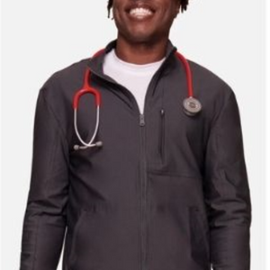 CH Men’s Zip Front Mock Neck Scrub Jacket