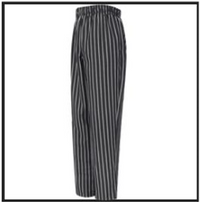 SPUN POLY STRIPED BAGGY CHEF PANT