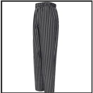 SPUN POLY STRIPED BAGGY CHEF PANT