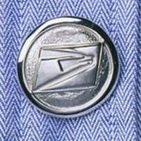 Retail Clerk Pewter Button Cover