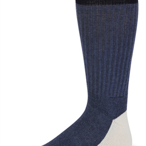 Postal Health Over the Calf Socks Postal Blue with Two Navy Blue Stripes