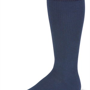Postal Over The Calf Postal Blue with Navy Blue Stripes Socks