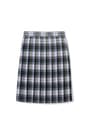 At The Knee Plaid Pleated Skirt