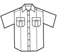 Men's Elbeco Short Sleeve Paragon Plus Shirt with Postal Police Emblem