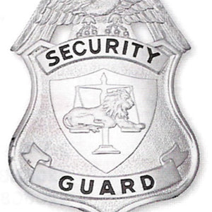 201 Security Guard Shield breast or Cap badges