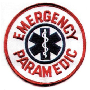 Paramedic 4" Round White/Blue/Red