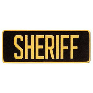 Sheriff Patch 4" X 11"