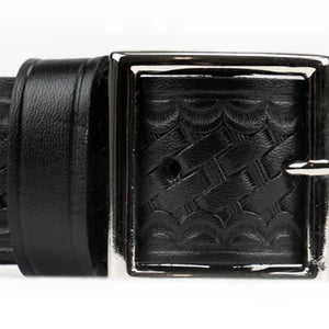 Basket Weave Leather 1.5" Trouser Duty Belt