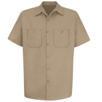 men's wrinkle free short sleeve work shirt public works