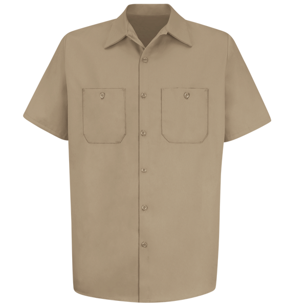 men's wrinkle free short sleeve work shirt public works