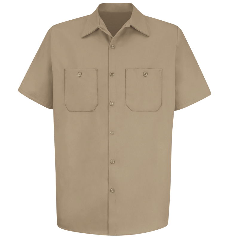 men's wrinkle free short sleeve work shirt public works