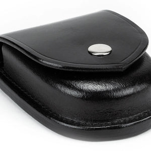 Plain Leather Single Handcuff Holder with Nickel Snap