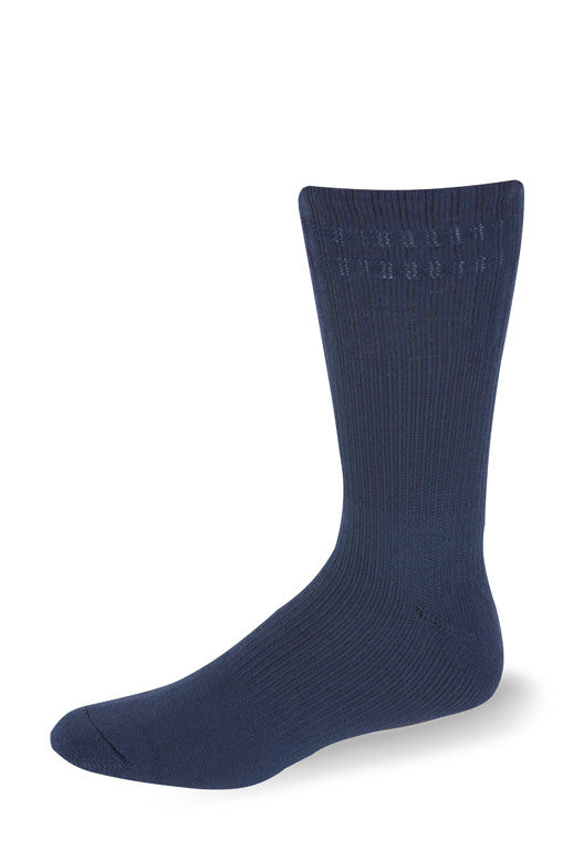 Support Postal Crew Socks Postal Blue with Navy Blue Stripes