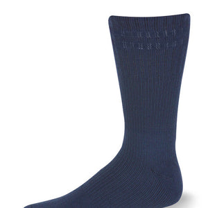 Support Postal Crew Socks Postal Blue with Navy Blue Stripes