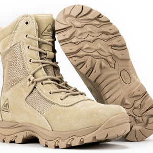 8" CoolMax Tactical Combat Boots (Beige)
