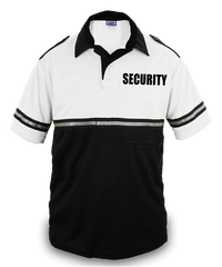 First Class Two Tone Bike Patrol Shirt with Zipper Pocket with Security ID