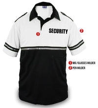 First Class Two Tone Bike Patrol Shirt with Zipper Pocket with Security ID